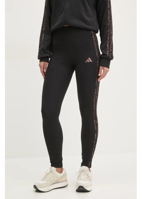 Adidas colanti essentials animal femei culoarea negru cu imprimeu jm5891