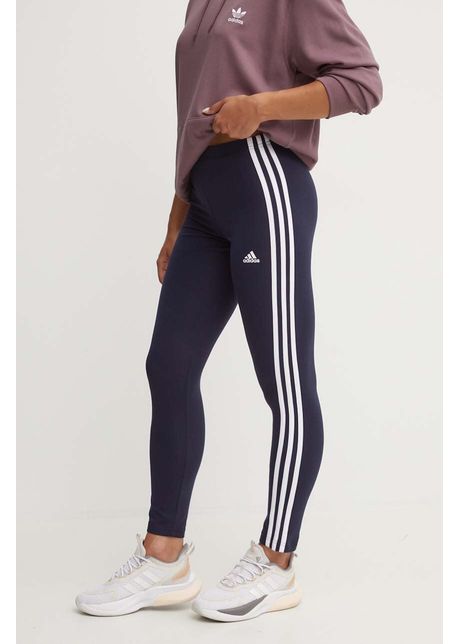 Adidas colanti essentials femei culoarea albastru marin cu imprimeu ic9893