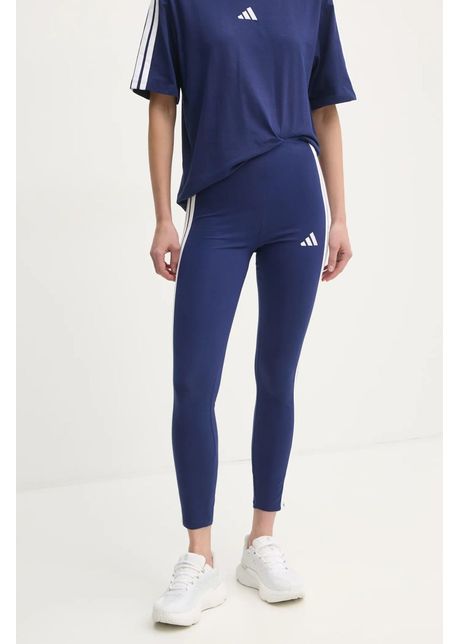 Adidas colanti essentials femei culoarea albastru marin cu imprimeu je0067