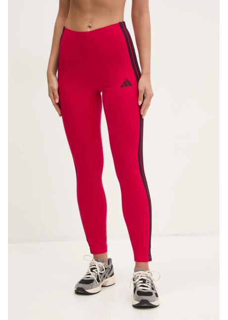 Adidas colanti essentials femei culoarea rosu cu imprimeu je0078
