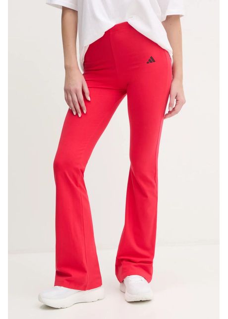 Adidas colanti essentials femei culoarea rosu neted jd3074