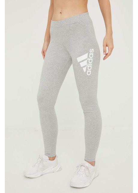 Adidas colanti femei culoarea gri melanj