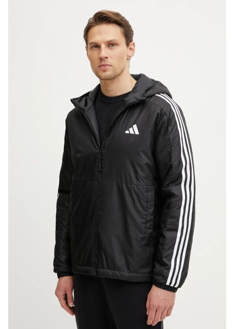 Adidas geaca essential culoarea negru de tranzitie jd1032