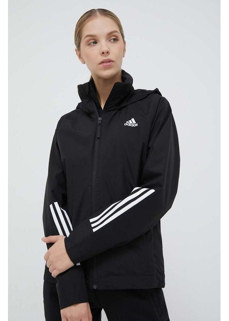Adidas geaca femei culoarea negru de tranzitie