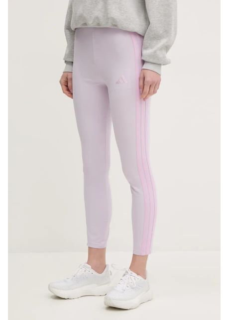 Adidas leggings essentials femei culoarea violet cu imprimeu je0077