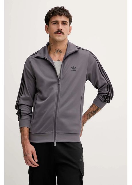 adidas Originals bluză Classic Tt culoarea maro, cu imprimeu, JY1281