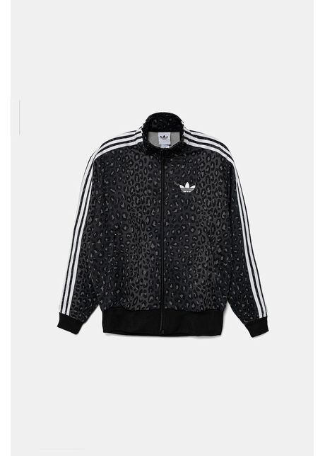 adidas Originals bluză Firebird culoarea negru, cu imprimeu, JV7579