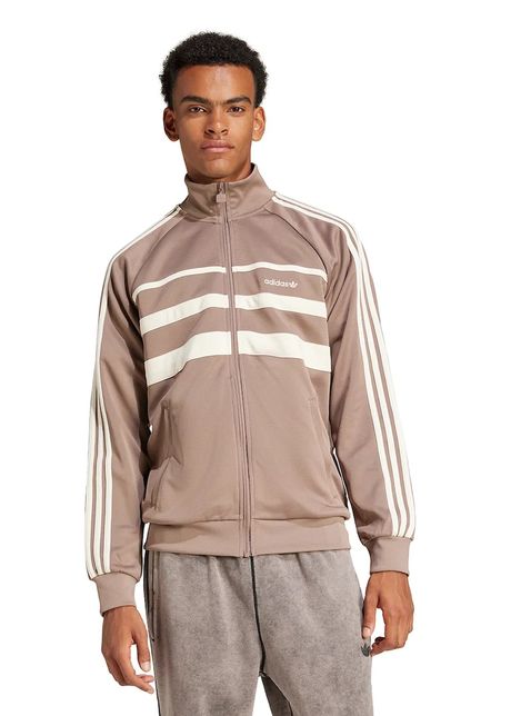 Adidas originals bluz first tracktop b rba i culoarea maro cu imprimeu jp1043