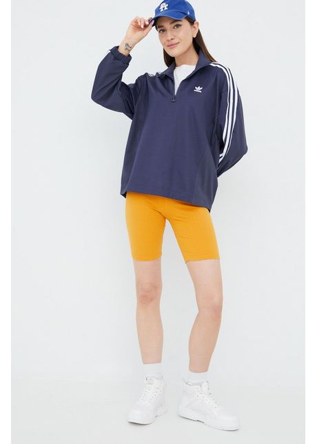 Adidas originals bluza adicolor hc4548 femei culoarea violet cu imprimeu
