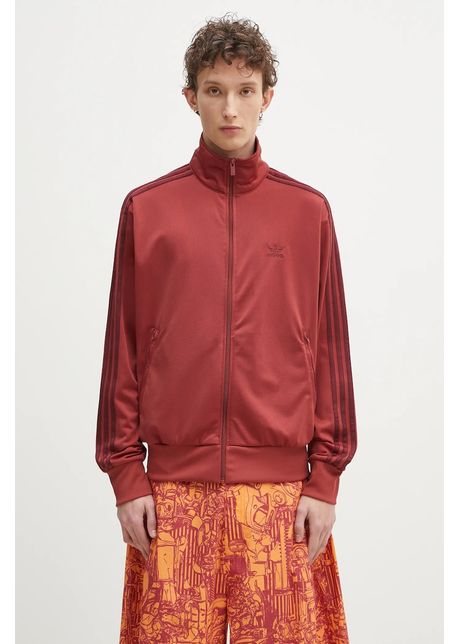 Adidas originals bluza firebird tracktop barbati culoarea bordo cu imprimeu jp2545