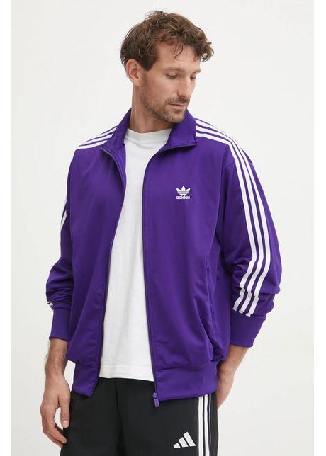 Adidas originals bluza firebird tracktop barbati culoarea violet modelator iy9897