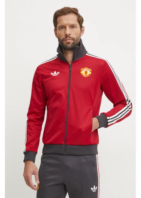 Adidas originals bluza manchester united barbati culoarea rosu modelator iy0055