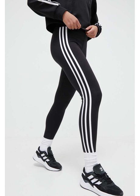 Adidas originals colan i 3 stripe leggings 3 stripes femei culoarea negru cu imprimeu ip2968