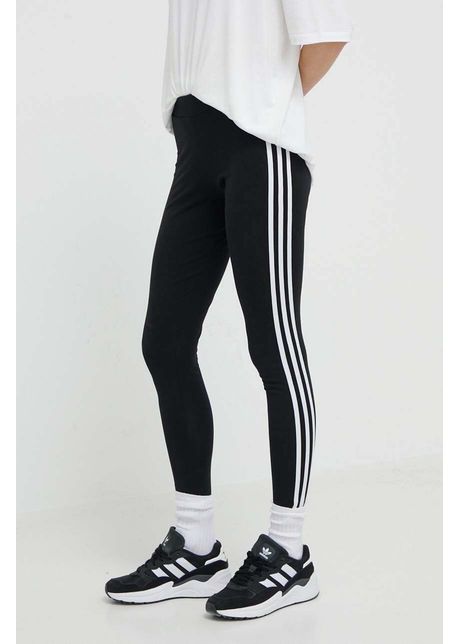 Adidas originals colan i 3 stripes tigh femei culoarea negru cu imprimeu ib7383