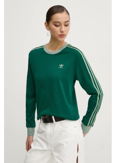 Adidas originals longsleeve din bumbac 3 stripes jc5775