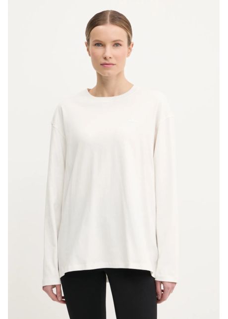 Adidas originals longsleeve din bumbac nelson culoarea bej jc8338