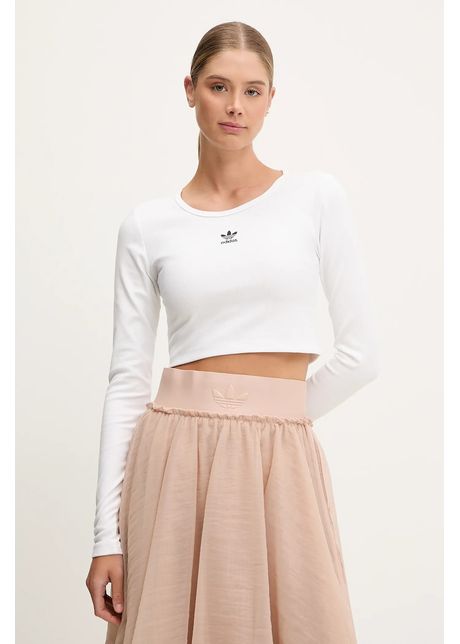 Adidas originals longsleeve essential culoarea alb jc9011