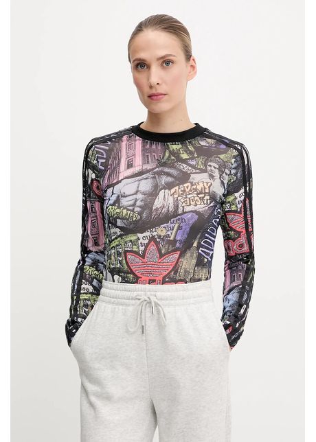Adidas originals longsleeve pride x jeremy scott culoarea negru jw0826