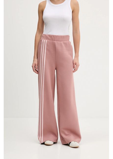 adidas Originals pantaloni de trening 3 Stripes culoarea portocaliu, cu imprimeu, JW3621