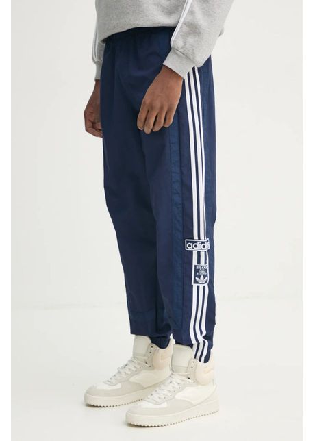 adidas Originals pantaloni de trening Adibreak culoarea albastru marin, cu imprimeu, JD4258
