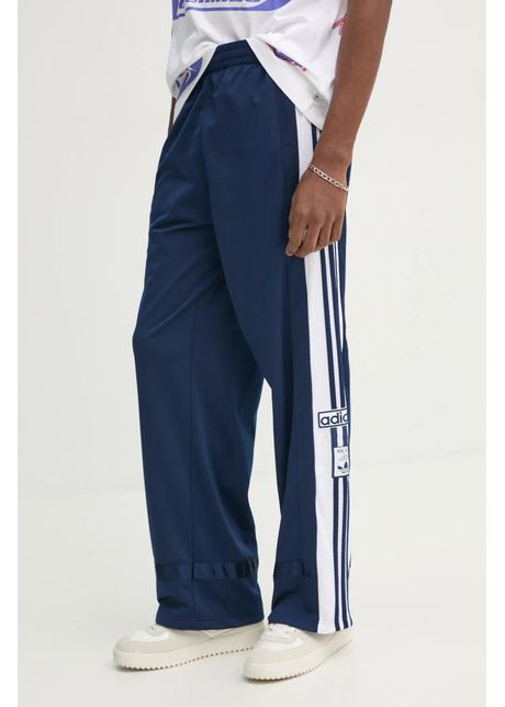 adidas Originals pantaloni de trening Adibreak culoarea albastru marin, cu imprimeu, JD4268
