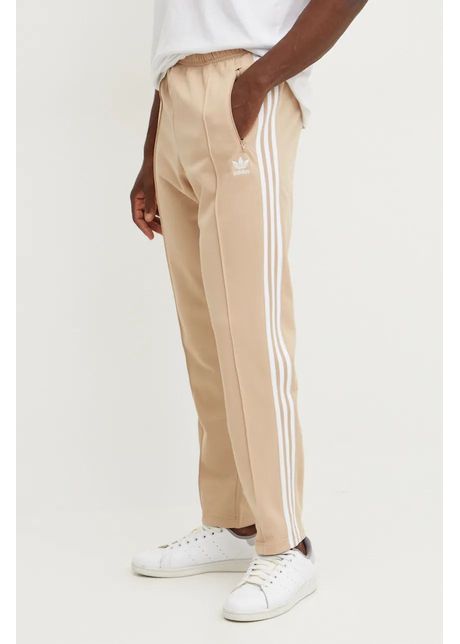 Adidas originals pantaloni de trening adicolor classics beckenbauer pant culoarea bej drept iz1857