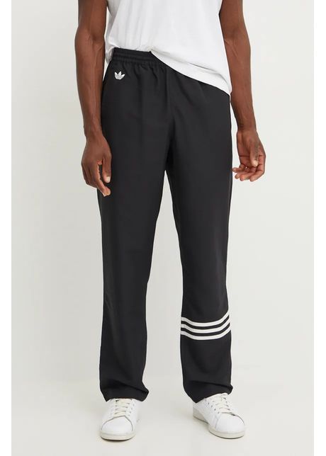 Adidas originals pantaloni de trening adicolor culoarea negru cu imprimeu iw0977