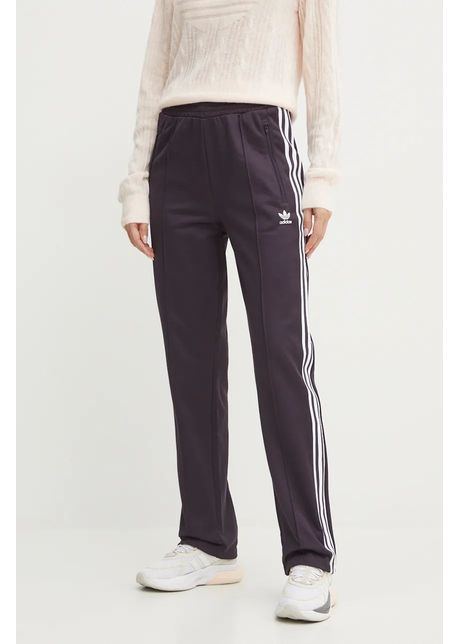 adidas Originals pantaloni de trening Beckenbauer Track Pant culoarea violet, cu imprimeu, IY2224