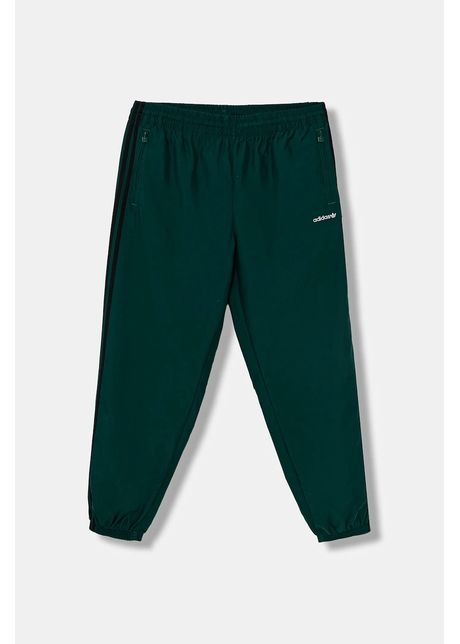 adidas Originals pantaloni de trening Brushed WVN culoarea verde, cu imprimeu, JX3079