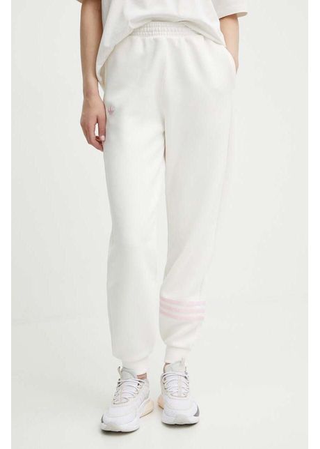 Adidas originals pantaloni de trening culoarea bej neted iu2502