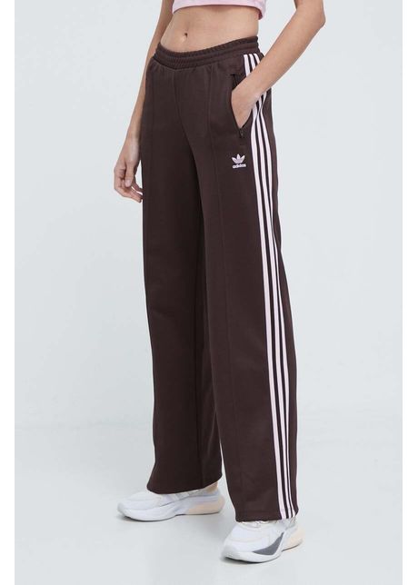 adidas Originals pantaloni de trening culoarea maro, cu imprimeu IR6093