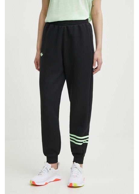 Adidas originals pantaloni de trening culoarea negru cu imprimeu iu2501