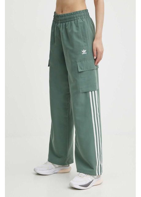 Adidas originals pantaloni de trening culoarea verde cu imprimeu iz0716