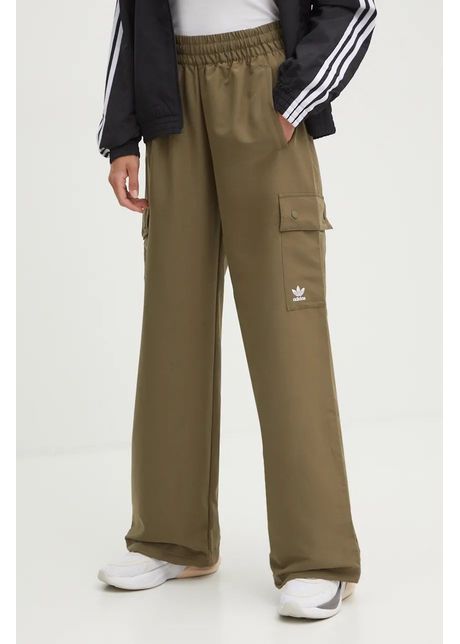 Adidas originals pantaloni de trening culoarea verde neted ix9972