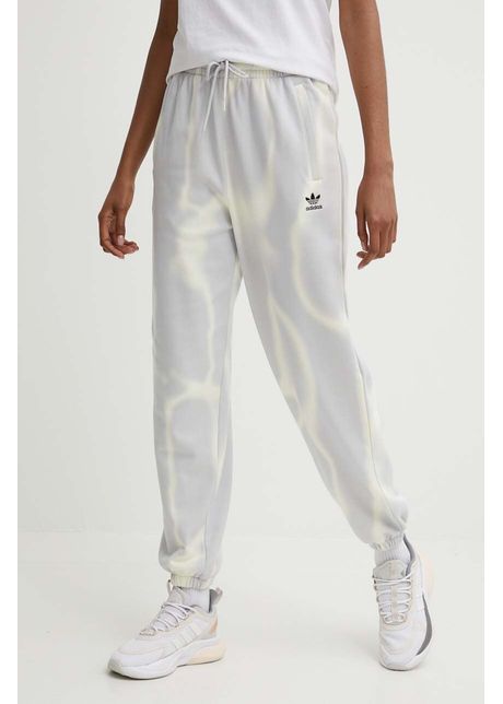 Adidas originals pantaloni de trening din bumbac culoarea gri modelator iu2483