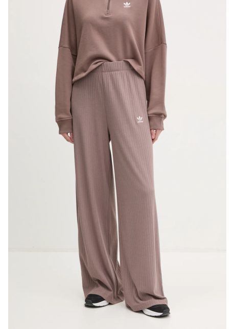 Adidas originals pantaloni de trening essential culoarea maro neted jd0768
