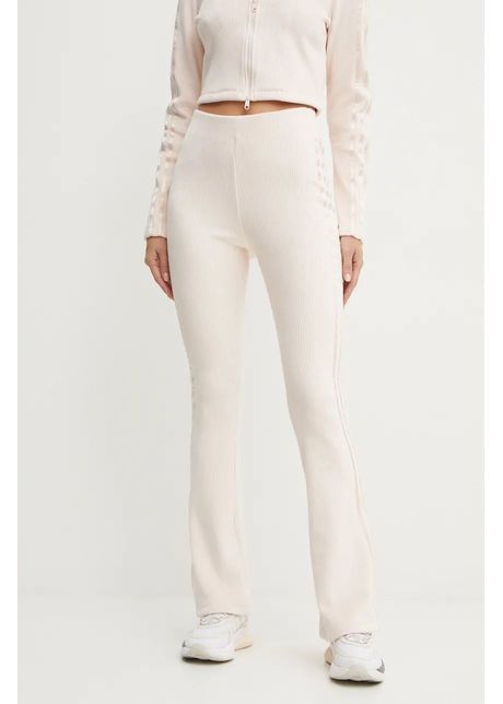 Adidas originals pantaloni de trening femme galore rib flared legging culoarea roz cu imprimeu jn3023