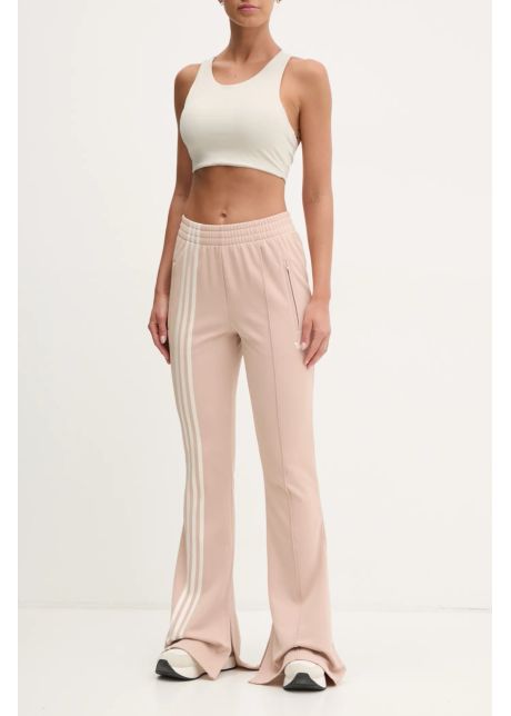 Adidas originals pantaloni de trening firebird culoarea bej cu imprimeu jj0935