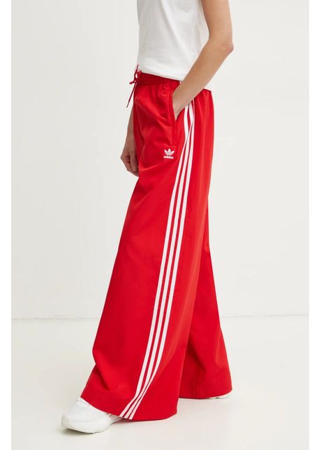 Adidas originals pantaloni de trening oversized tp culoarea ro u cu imprimeu jd3388