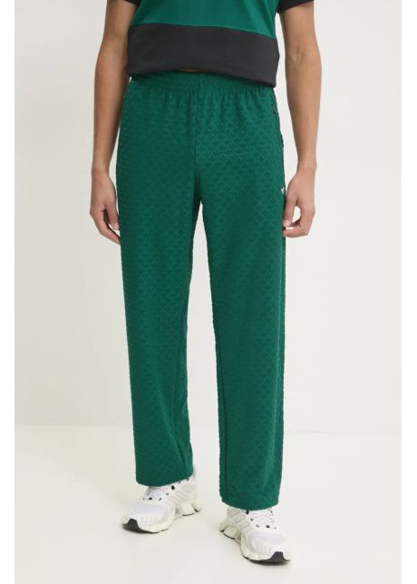 Adidas originals pantaloni de trening q12 monogram tr culoarea verde neted jd0699