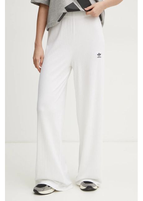 Adidas originals pantaloni essential femei culoarea bej neted jd1497