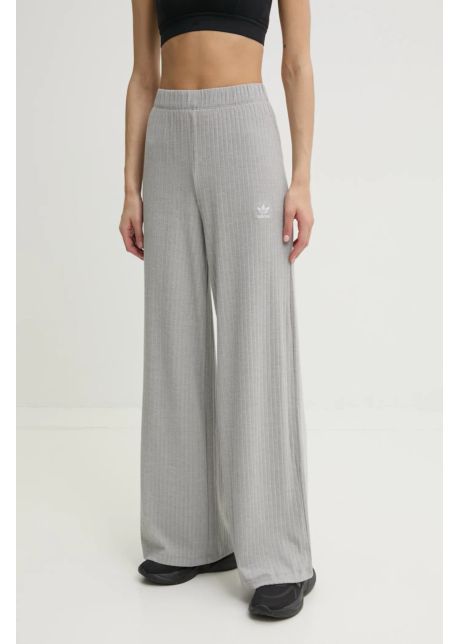 Adidas originals pantaloni essential femei culoarea gri uni jd1498
