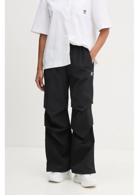 Adidas originals pantaloni essential femei culoarea negru neted jd0785