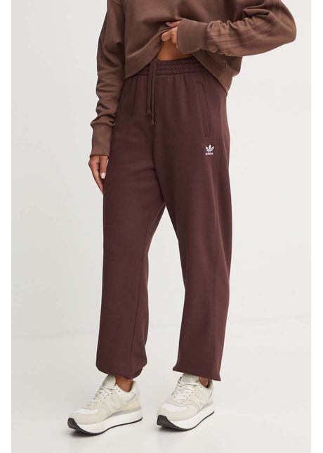 Adidas originals pantaloni femei culoarea bordo cu imprimeu iy9639