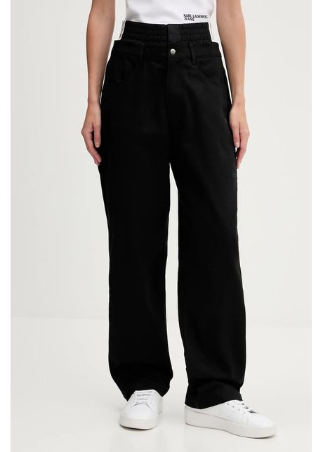 adidas Originals pantaloni Firebird culoarea negru, drept, high waist, JX7594