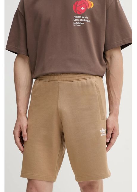 adidas Originals pantaloni scurți din bumbac Essentials culoarea verde, JW3545