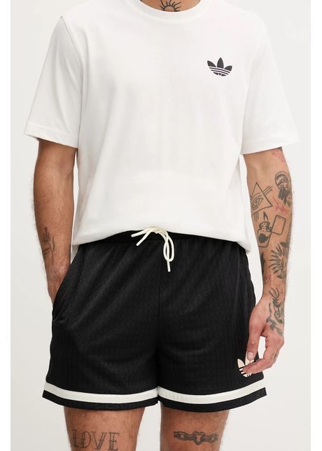 adidas Originals pantaloni scurți Lifestyle Basketball culoarea negru, JD5198