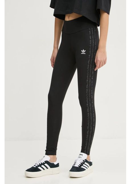 Adidas originals pantaloni snake 3s lgngs femei culoarea negru modelator jc5750