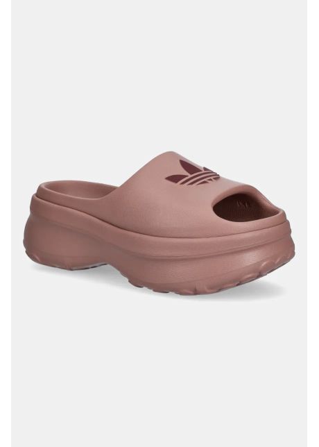 Adidas originals papuci adifoam stan slide w femei culoarea roz ji2614