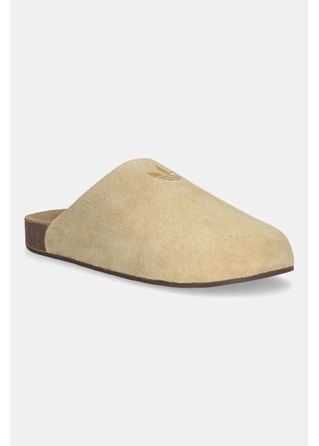 adidas Originals papuci din piele Adimule culoarea bej, JR3587